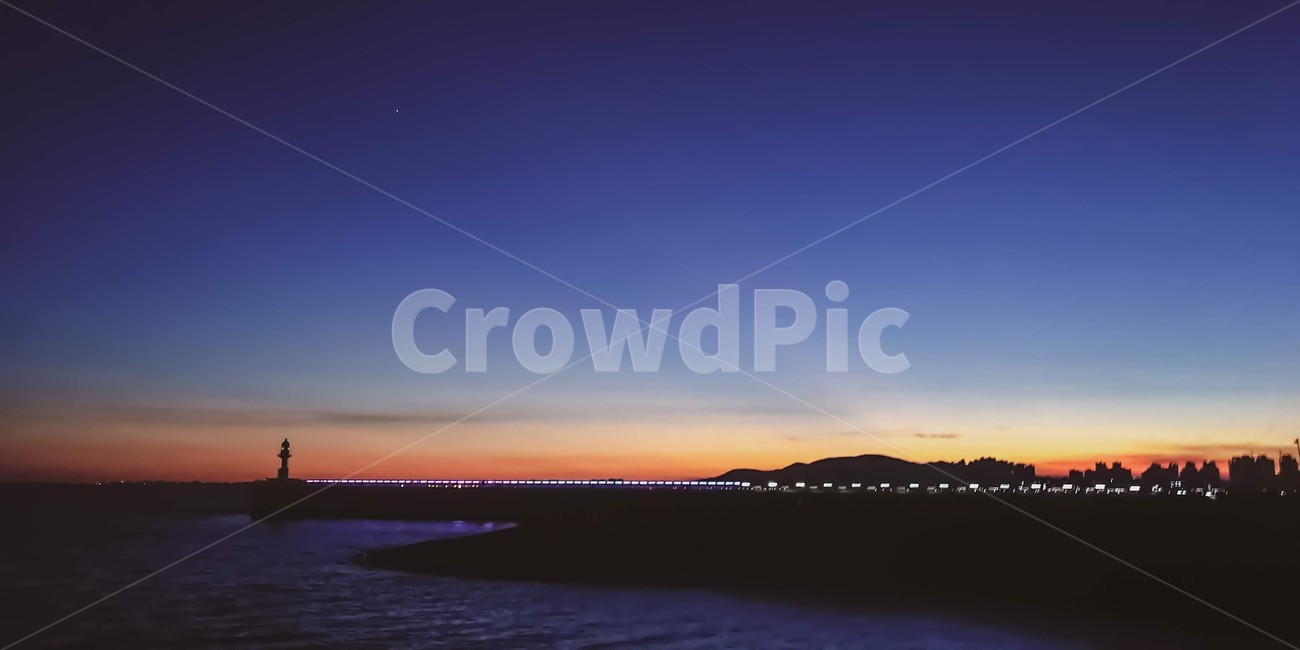 풍경,노을,산,등대,바다,자연,풍경,nature,landscape,야경,밤,nightscape,night,outdoors,옥외