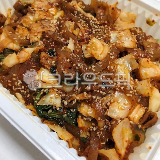 음식,곱창,양배추,깻잎,당면,food