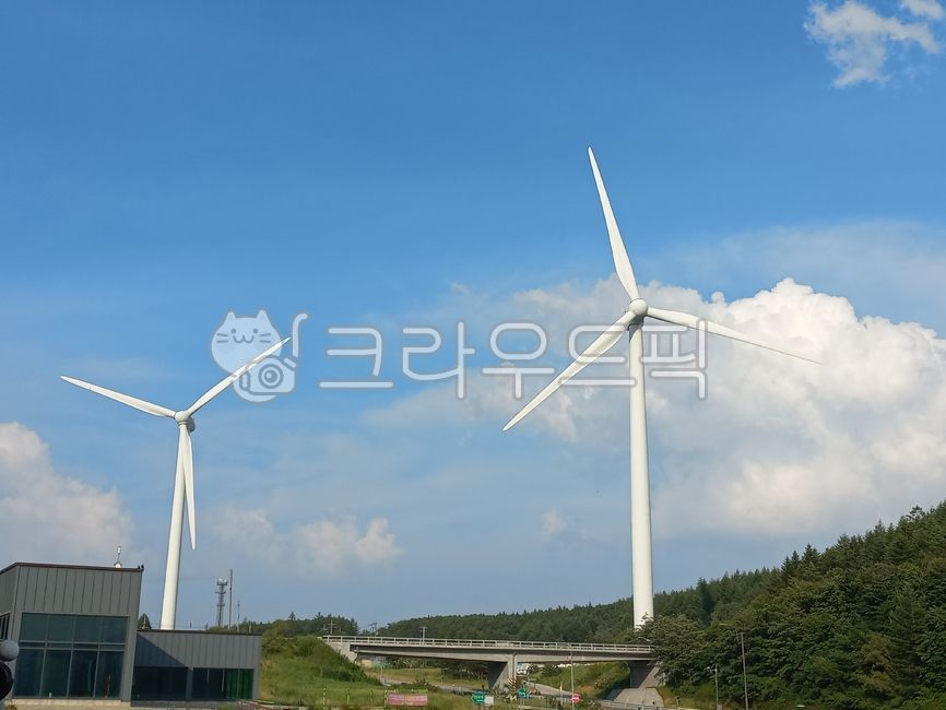 풍차, 풍력발전소, 바람개비, 바람, 풍력터빈, 사진,이미지,일러스트,캘리그라피 - bonsim작가