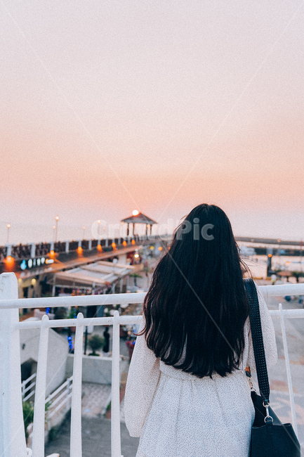 워런마터우,대만,여동생,sunset,일몰,사람,인물,인간,human,person,여성,여자,woman,female,lady