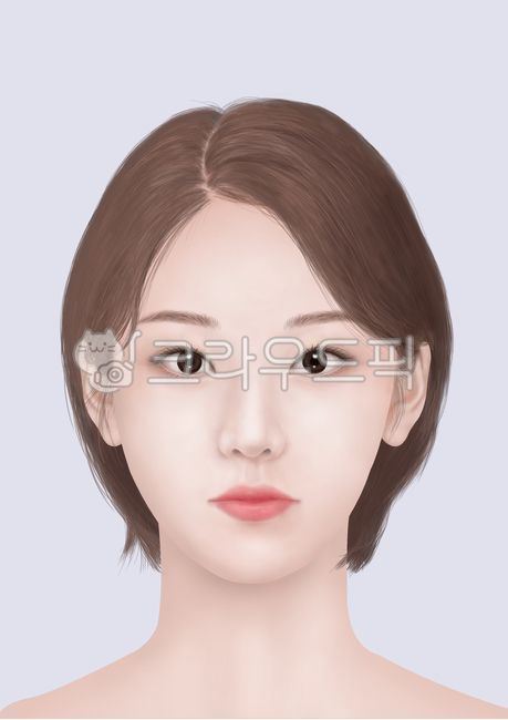 단발머리,얼굴,정면,여성,사람,woman,person,머리,head,face,portrait,초상화,adult,female