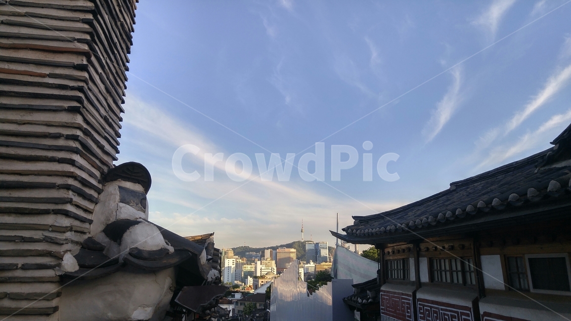 하늘,북촌,가회동,한옥,구름,한국전통,한국문화,korean traditional,korean culture