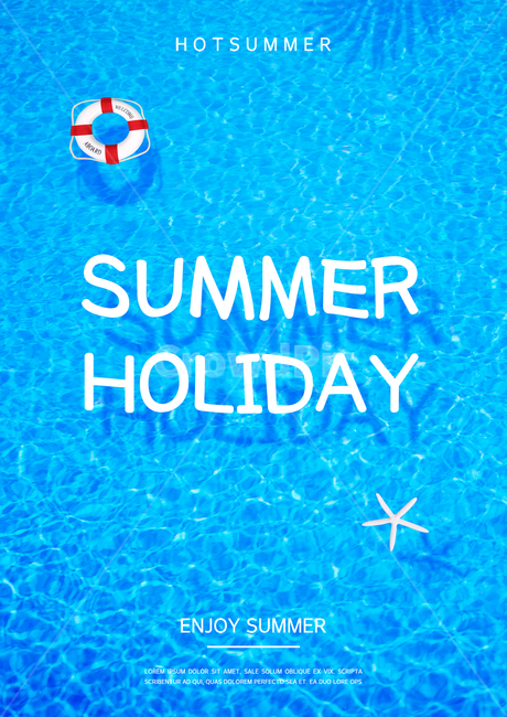 튜브,불가사리,풀장,수영장,여름,쇼핑,이벤트,팝업,여름,계절,summer,season,그래픽,일러스트레이션,graphic,illustration