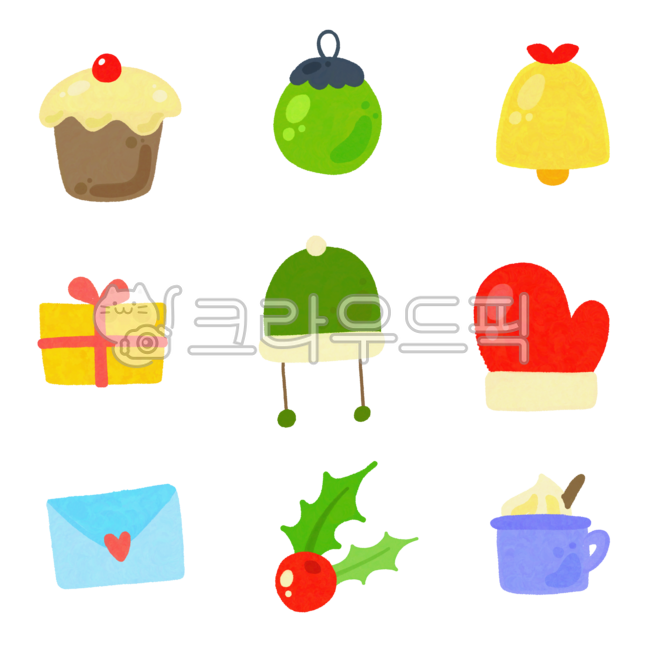 Christmas,December,Xmas,Holiday,Anniversary,Celebration,Party,Illustration,Hand-drawn,Icon,Sticker,Christmas Illustration,Decoration,Winter,Cupcake,Cake,Ornament,Tree Decoration,Bell,Ribbon,Gift,Gift Box,Hat,Gloves,Letter,Statione