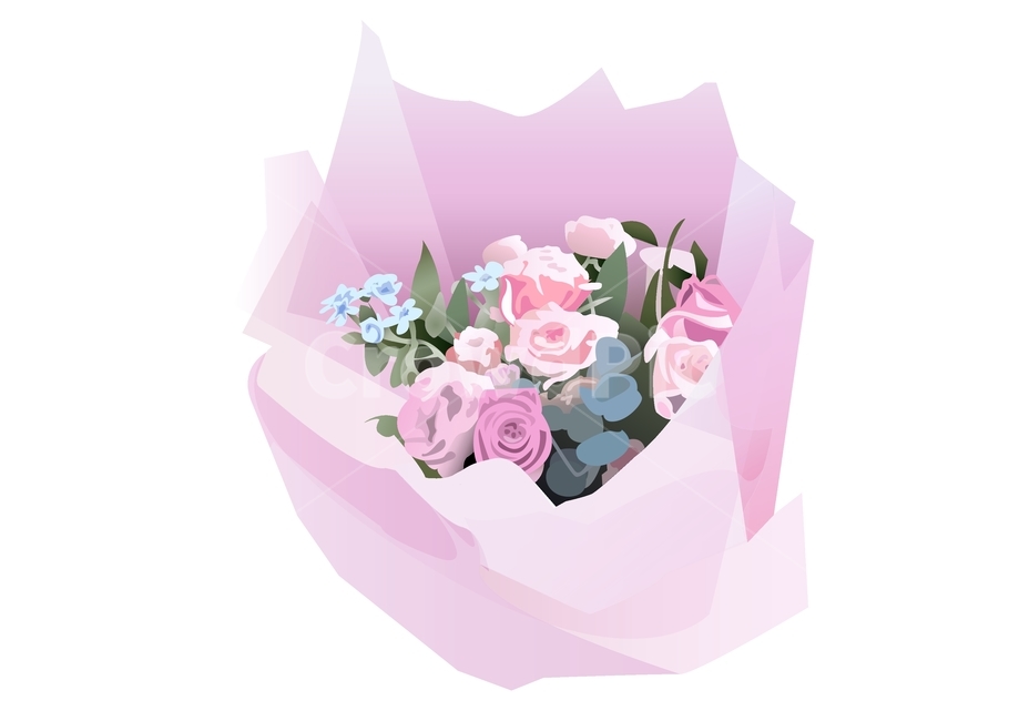꽃,꽃다발,프로포즈,고백,식물,flower,pink,기념일,축하,anniversary,congratulation,celebrate,celebration,그래픽,일러스트레이션,graphic,illustration
