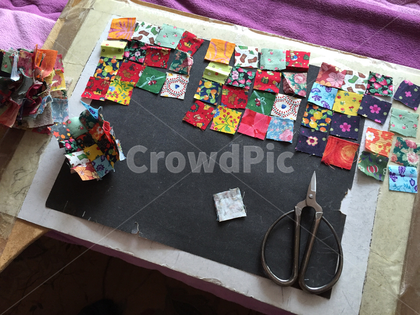 퀼트,바느질,헝겊조각,가위,sewing