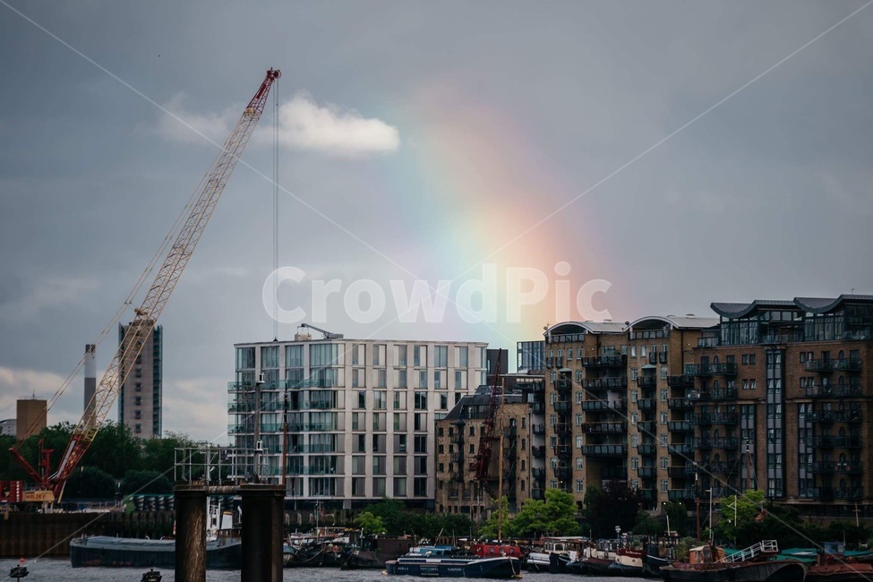 무지개,영국,테임즈강,rainbow,thamesriver