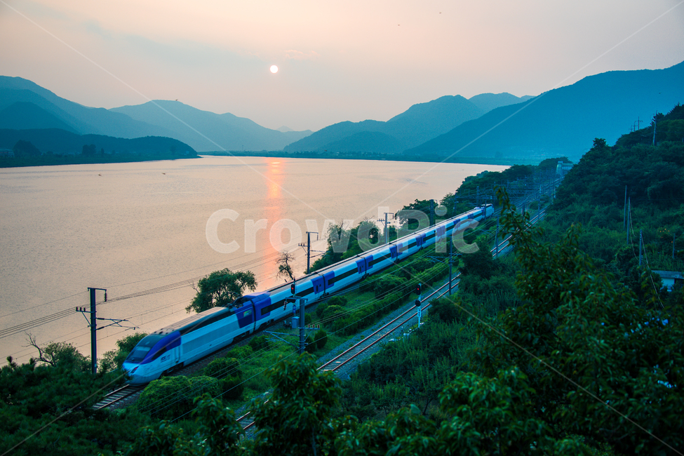 노을,원동순매원,순매원,원동,ktx,자연,풍경,nature,landscape,교통,교통수단,traffic,transportation,train track,기찻길,rail,레일,railway,철도