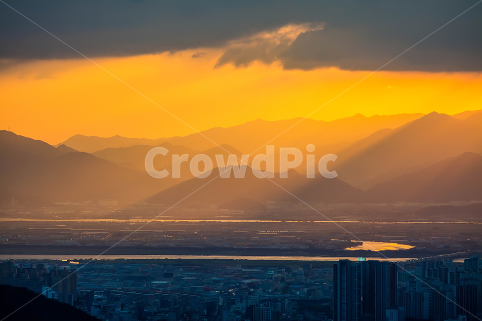 자연,풍경,노을,일몰,산,도시,풍경,city,landscape,한국도시풍경,한국도시경관,korea cityscape,nature,mountain,mountain range,산맥,outdoors,옥외,scenery