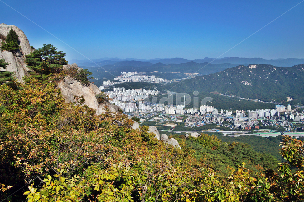 도봉산,의정부,수락산,아파트촌,산,등산,경기도