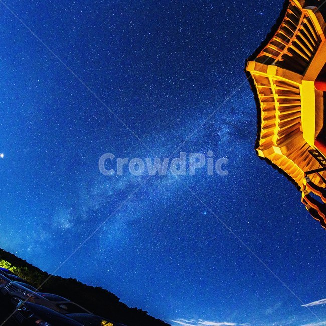 팔각정,한우산,여름,은하수,별밤,별,야경,밤,풍경,nightscape,night,landscape,한국전통,한국문화,korean traditional,korean culture,건축물,건물외관,exterior,building,structure,architecture,construction