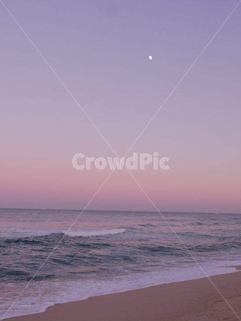 자연,nature,outdoors,옥외,석양,매직아워,alpenglow,magichour,goldenhour,파도,바다,달,파스텔톤