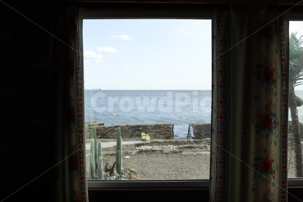 window,창문,풍경,바다,가정장식