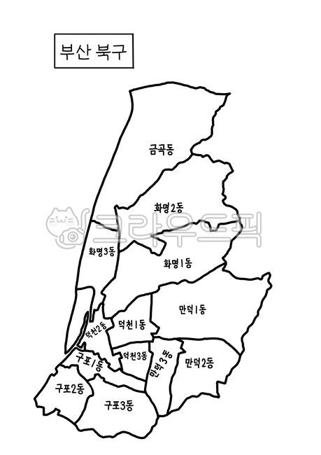 Busan Metropolitan City Administrative District Map,Northern Busan,Busan,busan,Busan map,Busan Northern Administrative District,Map of northern Busan,Busan northern administrative district map,Busan administrative district map