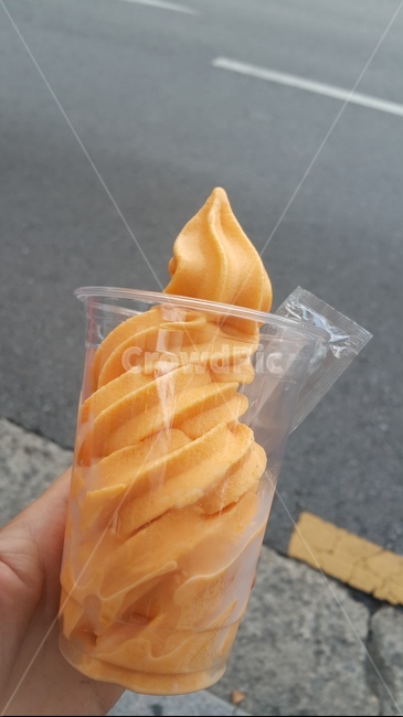 아이스크림,icecream,망고아이스크림,여름음식,노란색
