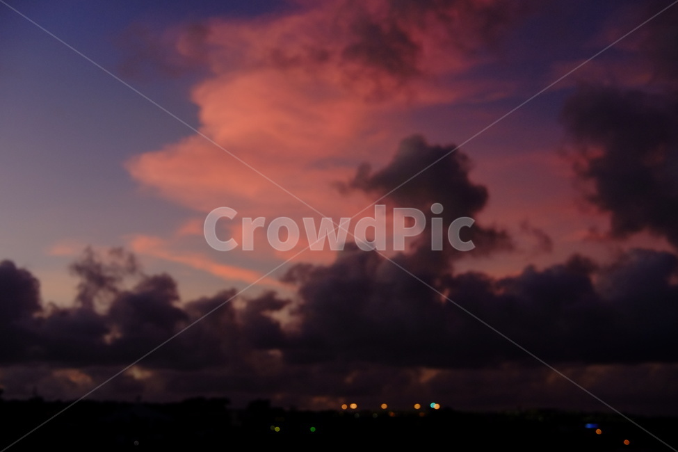 새벽,괌,하늘,일출,열대,자연,풍경,nature,landscape,색깔,색상,색채,색감,color sense,color sensitivity,feeling of color,weather,날씨,outdoors,옥외,sky,cumulus,적운,cloud,구름