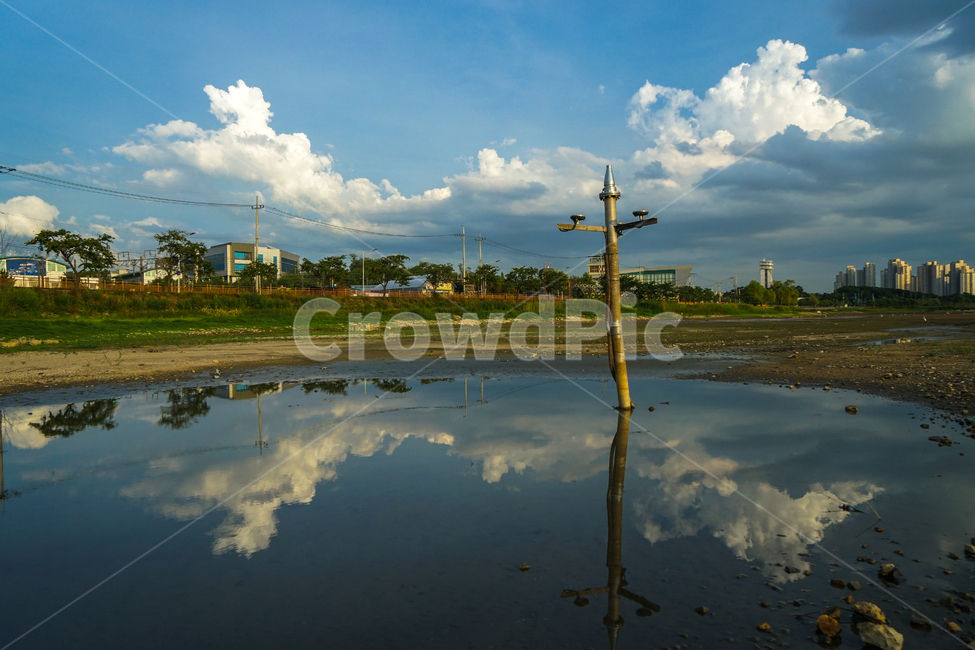 저수지,호수,하늘,구름,풍경,자연,나무,자연,풍경,nature,landscape,weather,날씨,cloud,cumulus,적운,outdoors,옥외,sky