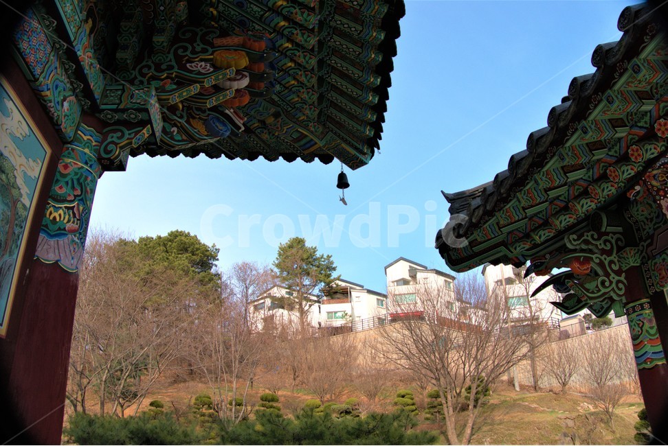 신사,pagoda,temple,신전,건축물,bell,하늘,종