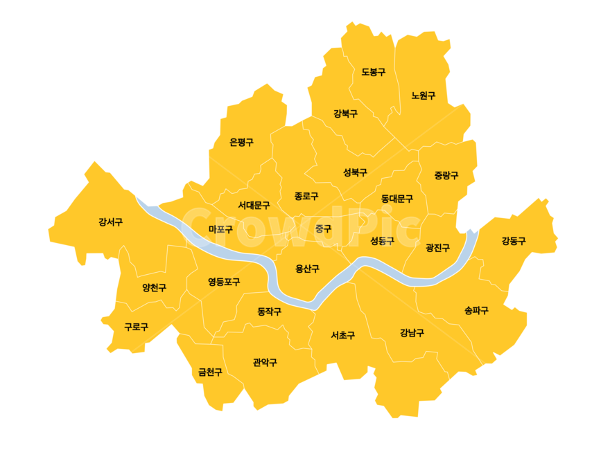 지도,서울,map,일러스트,illustraion,누끼,remove background