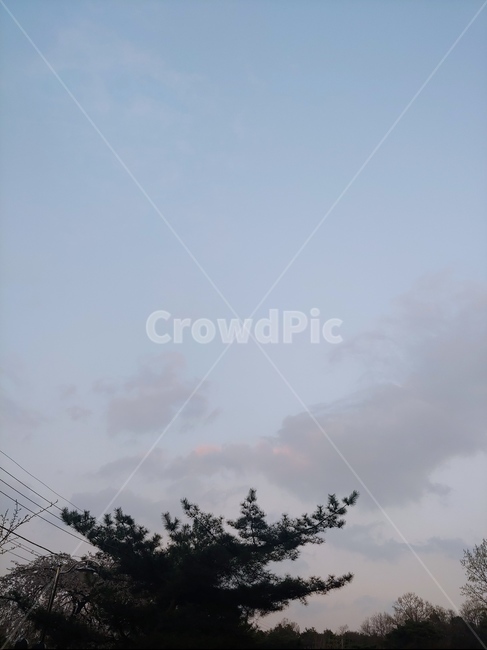 하늘,노을,초저녁,푸르다,푸름,예쁨,배경화면