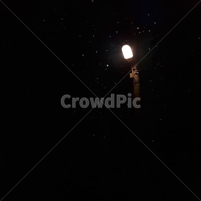 atmosphere,emotion,street lights,snow,heavy snow,night,winter,lights