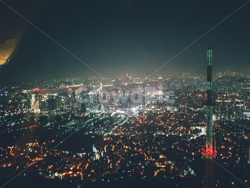 저녁,서울,야경,시내,한국