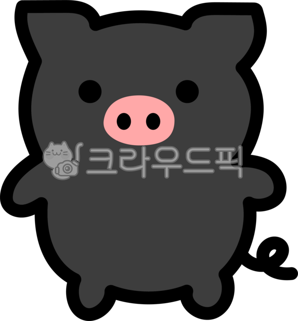 Black pig,pig,black pig character,pig character,Jeju black pig,pork,Jeju Island black pig,meat