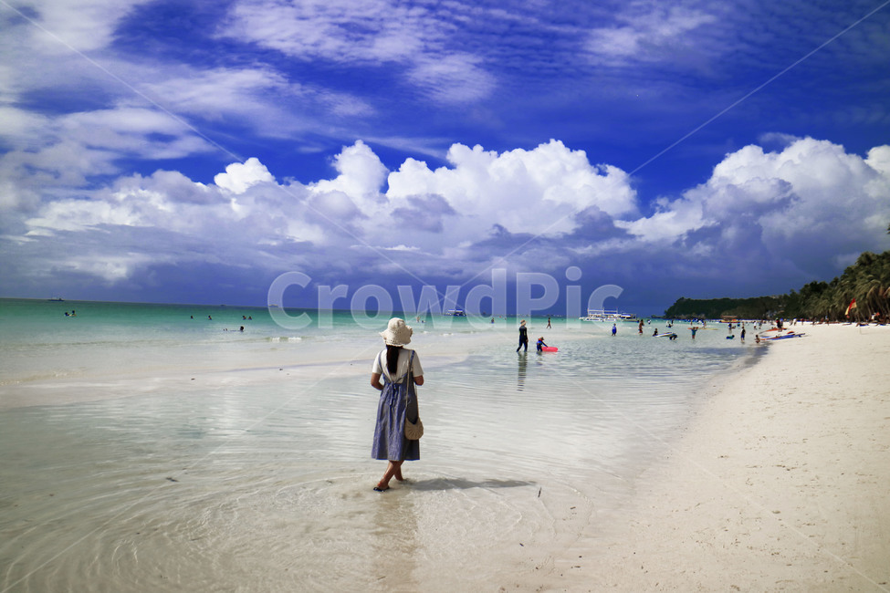 보라카이,하늘,바다,구름,화이트비치,whitebeach,sky,sea,boracay,해변,바다,beach,sea,사람,인물,인간,human,person,여성,여자,woman,female,lady,여행,휴가,traveling,vacation,trip