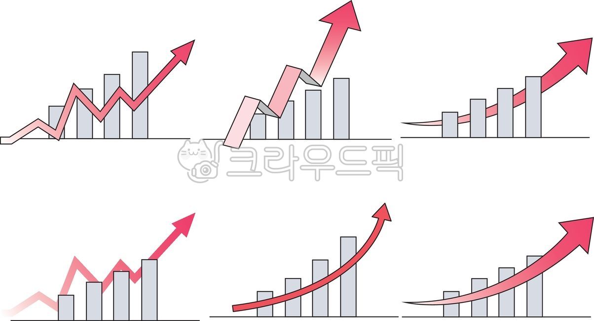 화살표,그래프,상승,arrow,막대그래프,graphic,sign,곡선,상승곡선,반등