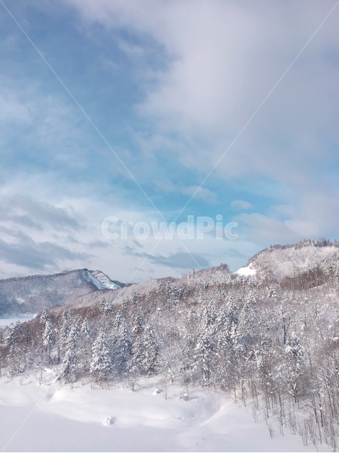 삿포로,설경,눈,산,겨울,하늘,구름,겨울,계절,winter,season,자연,풍경,nature,landscape,mountain,outdoors,옥외,mountain range,산맥