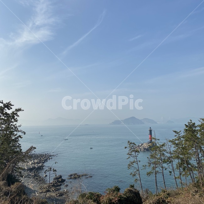 바다,안개,해운대,부산,해질녘