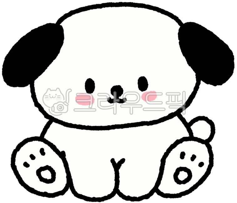 강아지,반려견,강아지일러스트,강아지캐릭터,강아지스티커,귀여운강아지,앉은강아지,흰강아지,검은귀강아지,손그림강아지,강아지손그림,강아지얼굴,동물캐릭터,댕댕이일러스트,깜찍한강아지