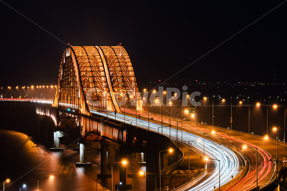 방화대교,대교,다리,bridge,야경,장노출,불빛,nightview,방화동,야경,밤,풍경,nightscape,night,landscape