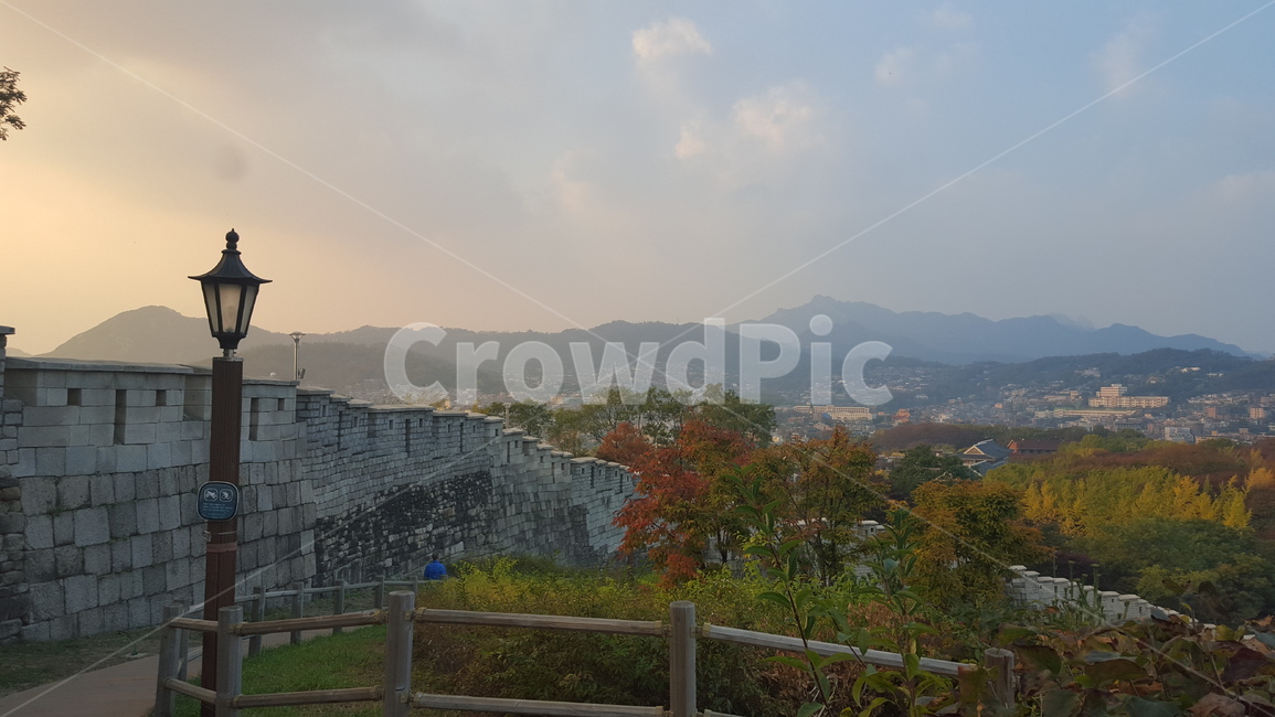 자연,nature,banister,성벽,공원,가로등,wallsofthecastle,도시,풍경,city,landscape