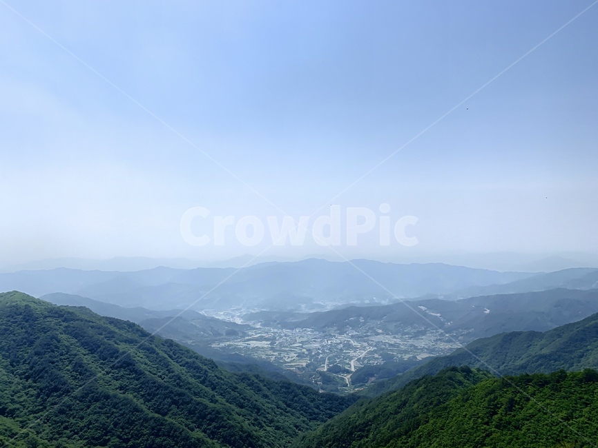 산,능선,자연경관,하늘,안개,지리산,mountain,view,nature,sky