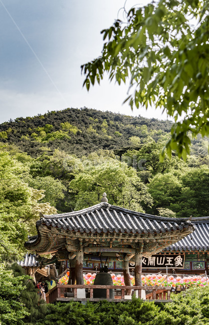 개심사,종각,단청,범종,고찰,사찰,문화유적,채색,전통건축,문화재,한국전통,한국문화,korean traditional,korean culture