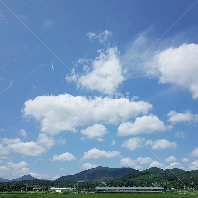 풍경,하늘,시골,산,논