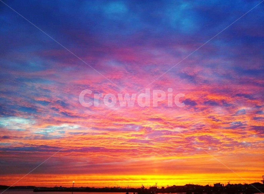 nature,하늘,dawn,자연,새벽,outdoors,dusk,황혼,옥외,sky,sunset,일몰,redsky,붉은하늘