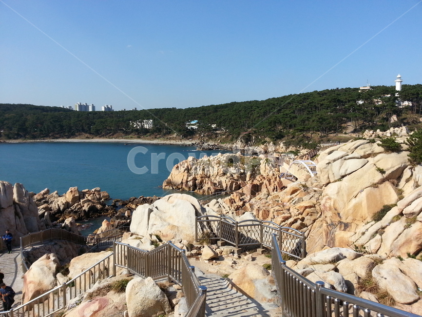 울산,울기등대,대왕암,방어진,산책,날씨,파란색,녹색,자연,풍경,nature,landscape,promontory,곶,handrail,난간,banister