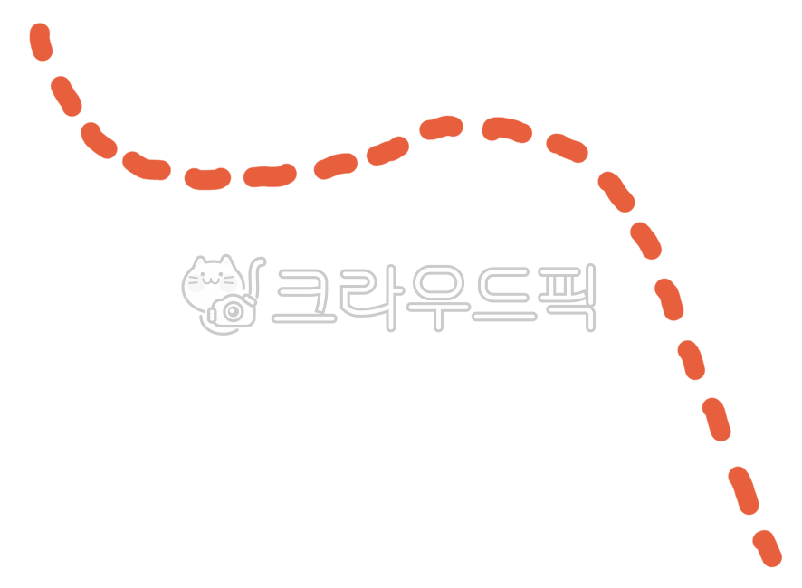 선,점선,점선모양,빨간색,빨강점선,점선이미지,곡선,곡선점선