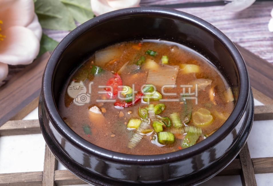 된장찌개,찌개,국물요리,된장국,음식,요리,채소,야채