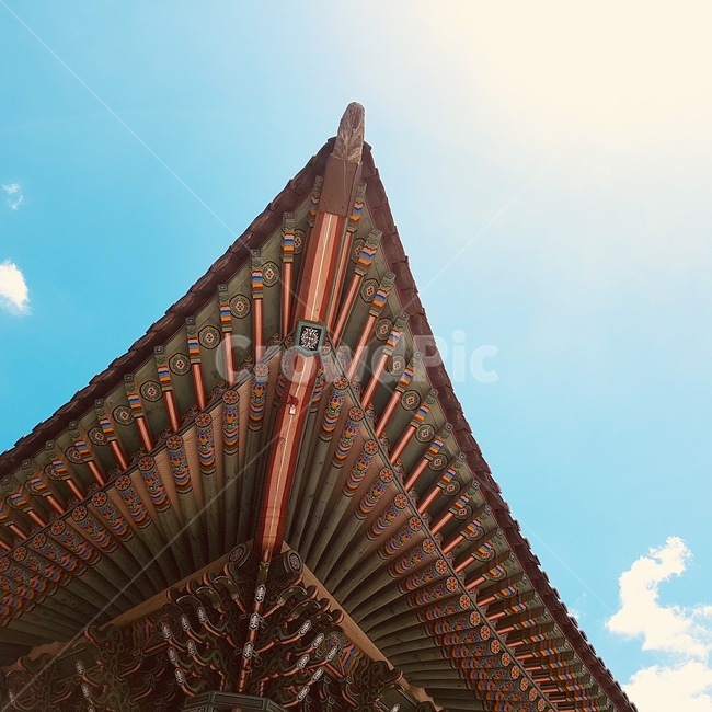 한옥,기와집,기와,전통가옥,처마,햇살,하늘,한국,한국전통,한국문화,korean traditional,korean culture,건축물,건물외관,exterior,building,structure,architecture,construction