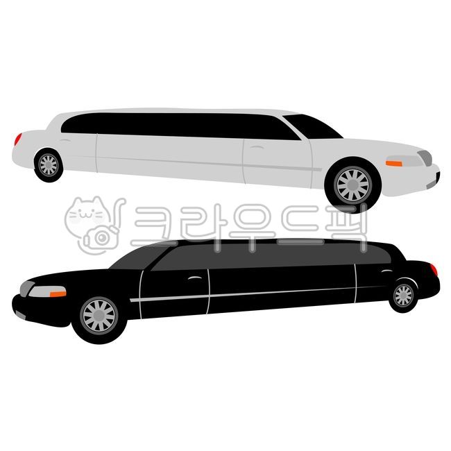 리무진,운송수단,차량,흰색리무진,검은색리무진,디자인소스,디자인요소,오브젝트,object,객체,벡터파일,벡터,vector,일러스트,illust,그래픽,grahpic