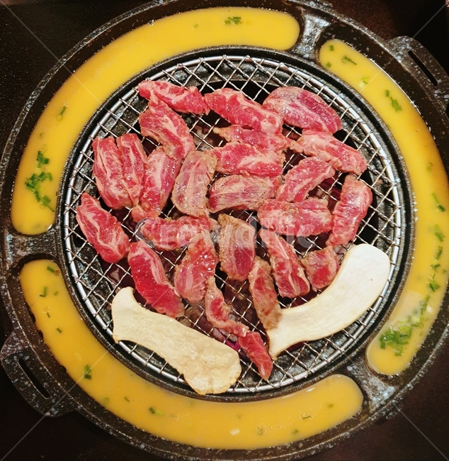 food,음식,소갈비,고기,숯불,버섯,계란찜