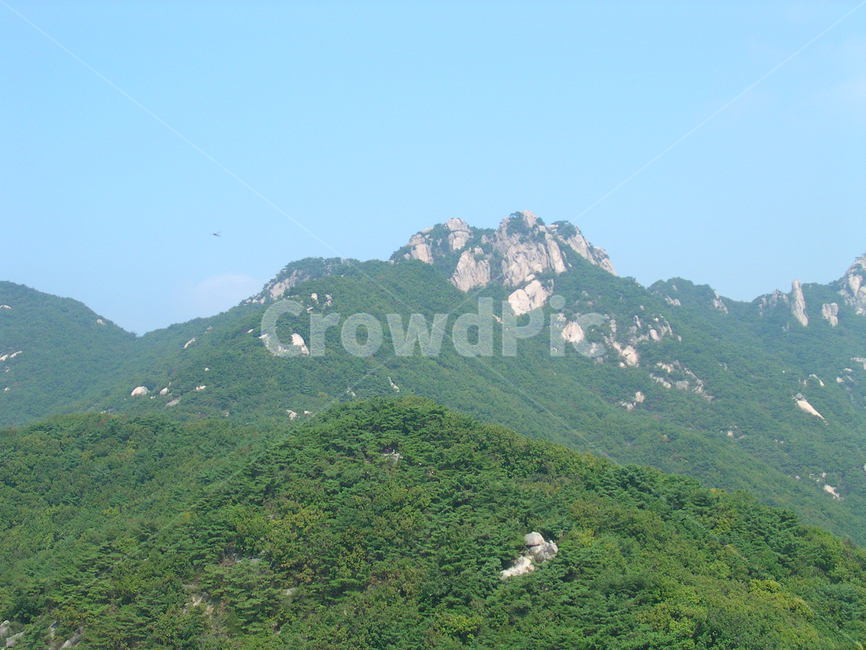 도봉산,정상,푸르름,암석,절벽,바위,등산
