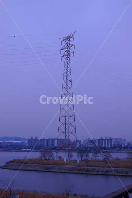 겨울,풍경,초겨울,케이블,송전탑,전력선,에너지산업,energy industry