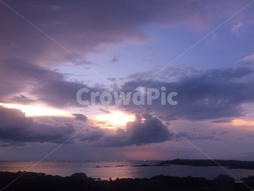 노을,보라색하늘,하늘,제주도,바다,제주도바다,자연,풍경,nature,landscape,flare,플레어,light,빛,sunlight,햇빛,outdoors,옥외,weather,날씨
