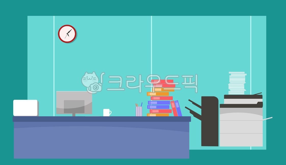 사무실,사무공간,회사,업무공간,업무과중,인포그래픽,인포그라픽,팩스,프린터,모니터,데스크,책상,업무스트레스