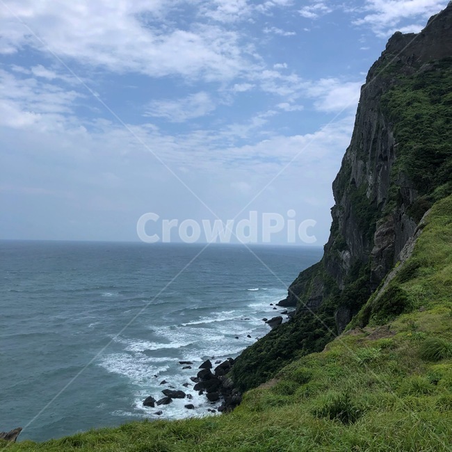 nature,자연,낭떠러지,성산일출봉,바다,자연,풍경,nature,landscape,outdoors,옥외,cliff,promontory,곶