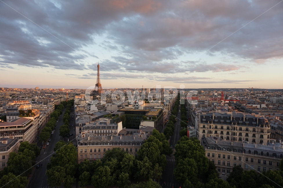 프랑스,파리,에펠탑,개선문,france,paris,유럽,europe,eiffeltower,triumphalarch,해외,노을,파리노을,랜드마크,landmark,전경,전망,view,sunset,세계,world